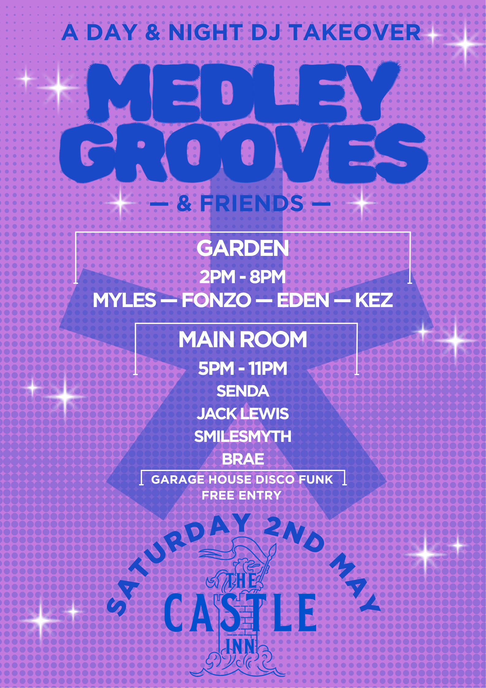 Medley Grooves — Next Event Poster